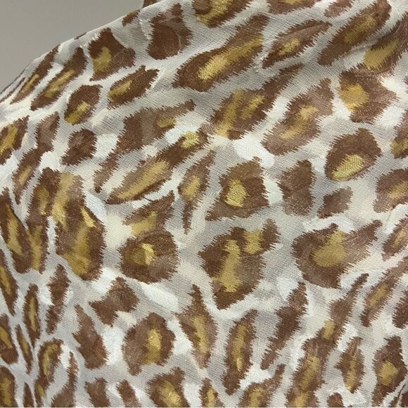 Aker animal print scarf with black trim - Picture 5 of 7